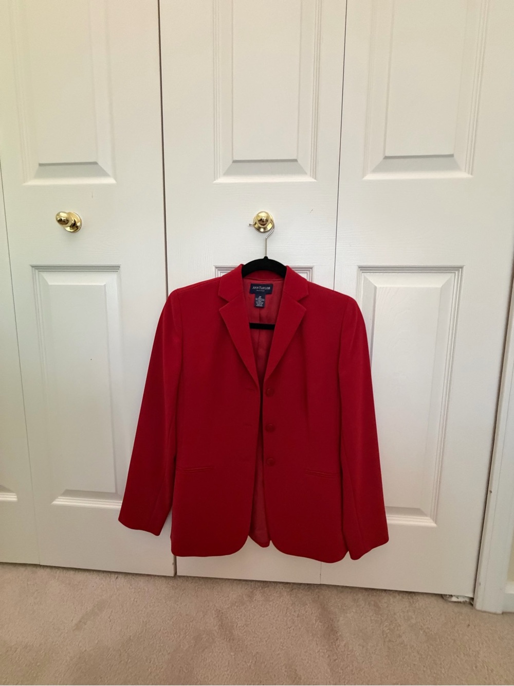 Ann Taylor Petites Vibrant Red Blazer - Picture 2 of 8